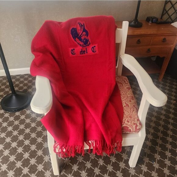 Pendleton Blanket Conquistadores Del Cielo Secret Society Red Wool - Picture 1 of 16